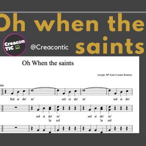 "Oh when the saints" Arreglo instrumental para el aula