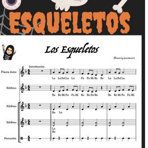 Esqueletos. Arreglo instrumental para el aula