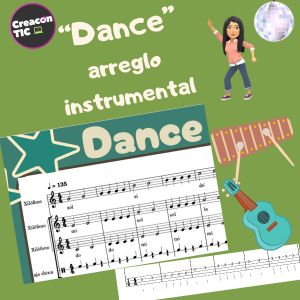 "Dance" Melodía y arreglo instrumental (incluye tablatura de ukelele y base musical)