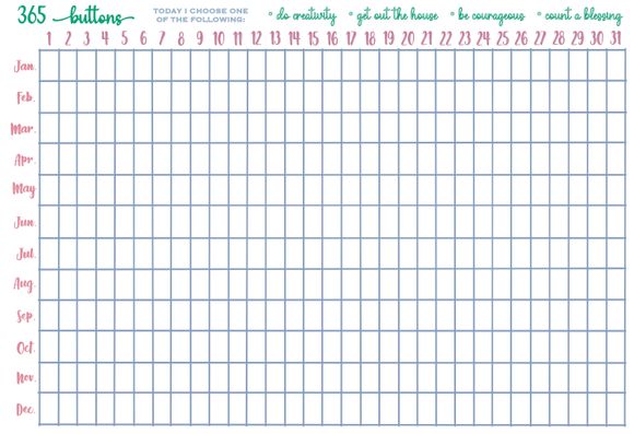 365 Buttons Chart