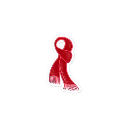 Red Album Vinyl Sticker