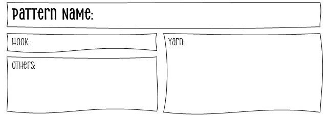 Crochet Pattern Template