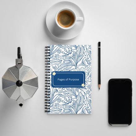 Pages of Purpose – Inspirational Spiral Notebook for Intentional Living