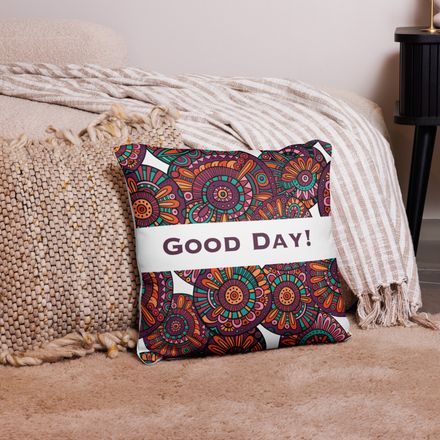 Good Day – Positive Vibes Pillow Cover for Cozy Spaces