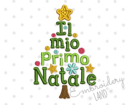 Il mio primo Natale Machine Embroidery Design CHR087