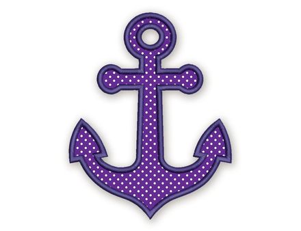 Anchor Satin Stitch Applique DE019