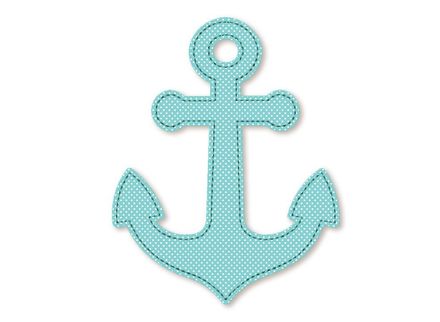 Anchor Free Edge Applique DE023