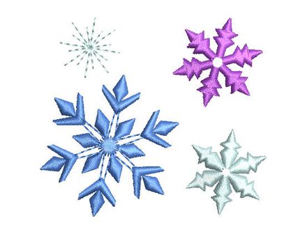 Snowflakes Frozen Embroidery Designs Set CHR031