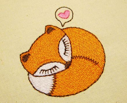 What Does the Fox Say? Little Fox Machine Embroidery Design AN008