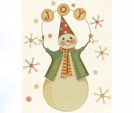 Snowman Christmas Machine Embroidery Design  CHR016