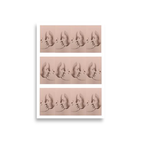 Eternal Embrace Kissing Couple A1 Poster