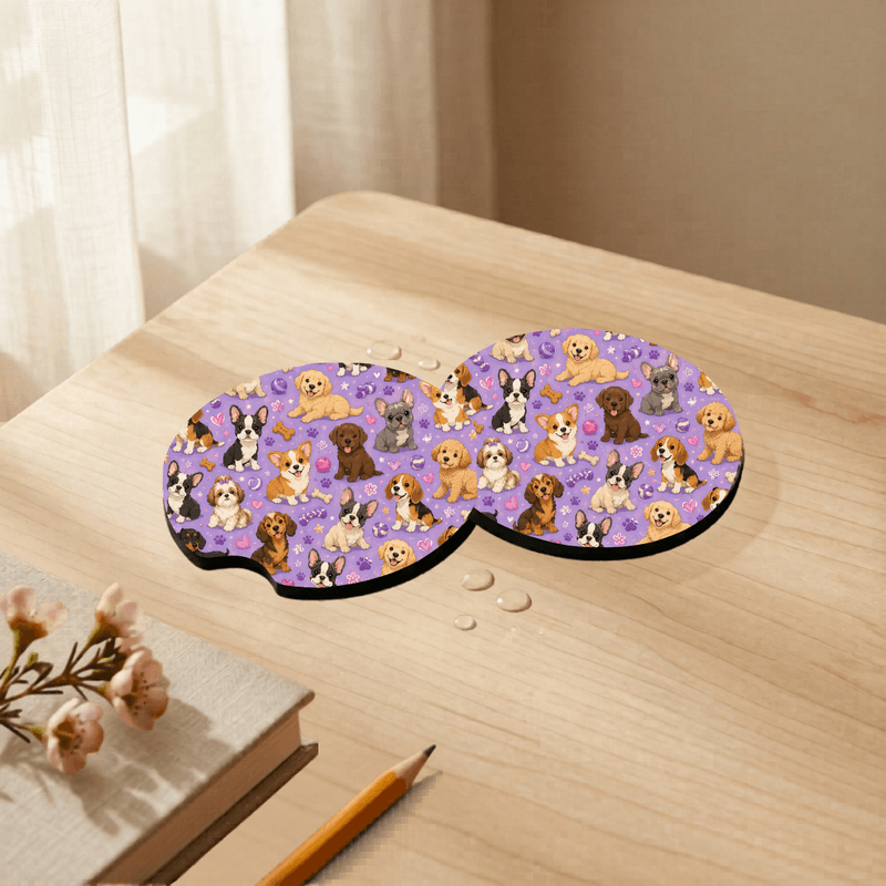 Car Coasters - Puppy Love