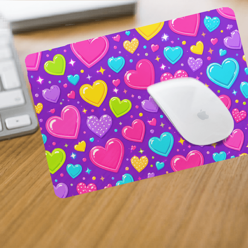 Mouse Pad - Bright Hearts