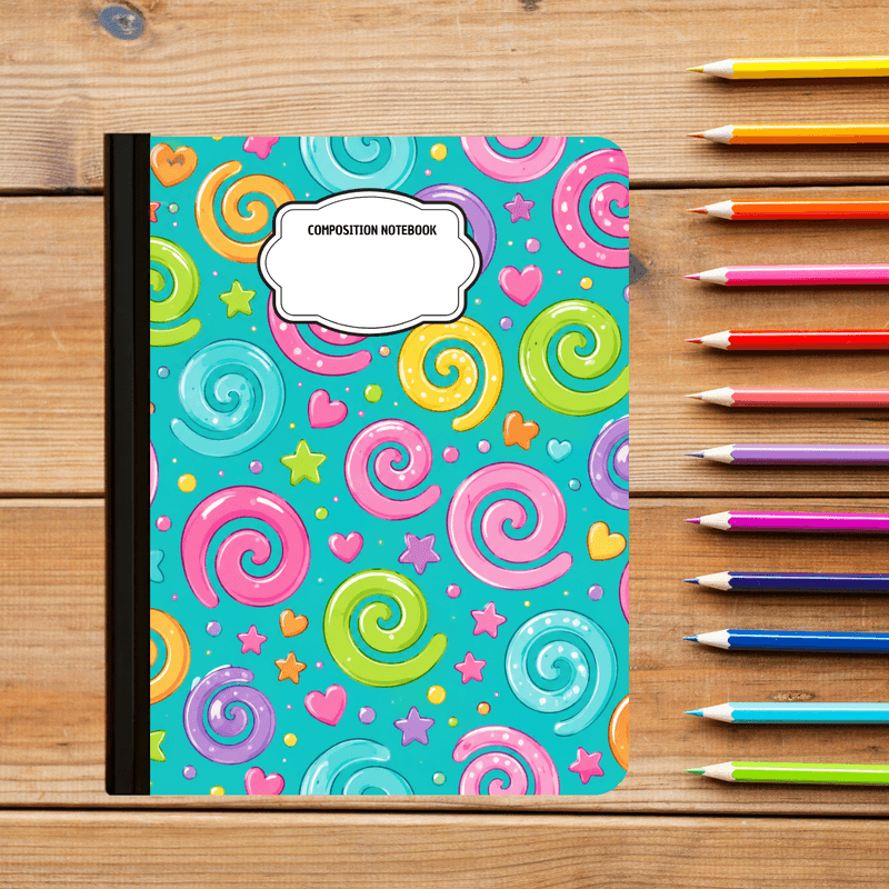 Composition Notebook - Swirls