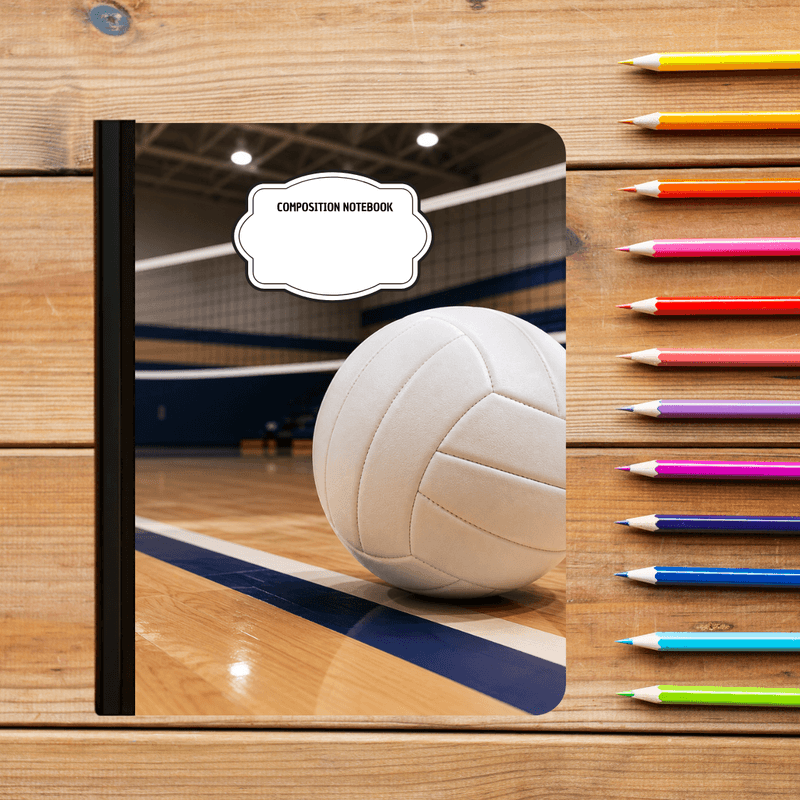 Composition Notebook - Volleyball Court