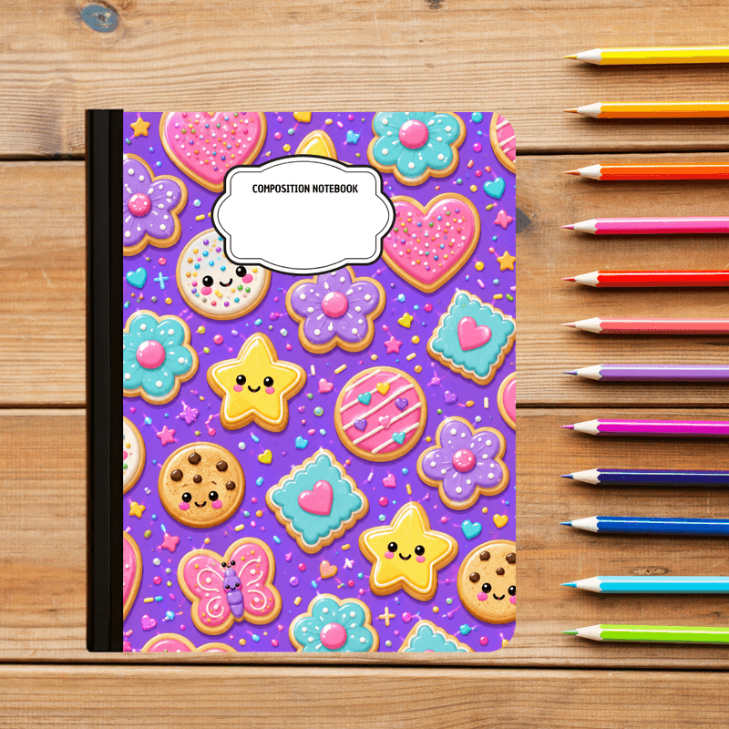 Composition Notebook - Iced Cookies