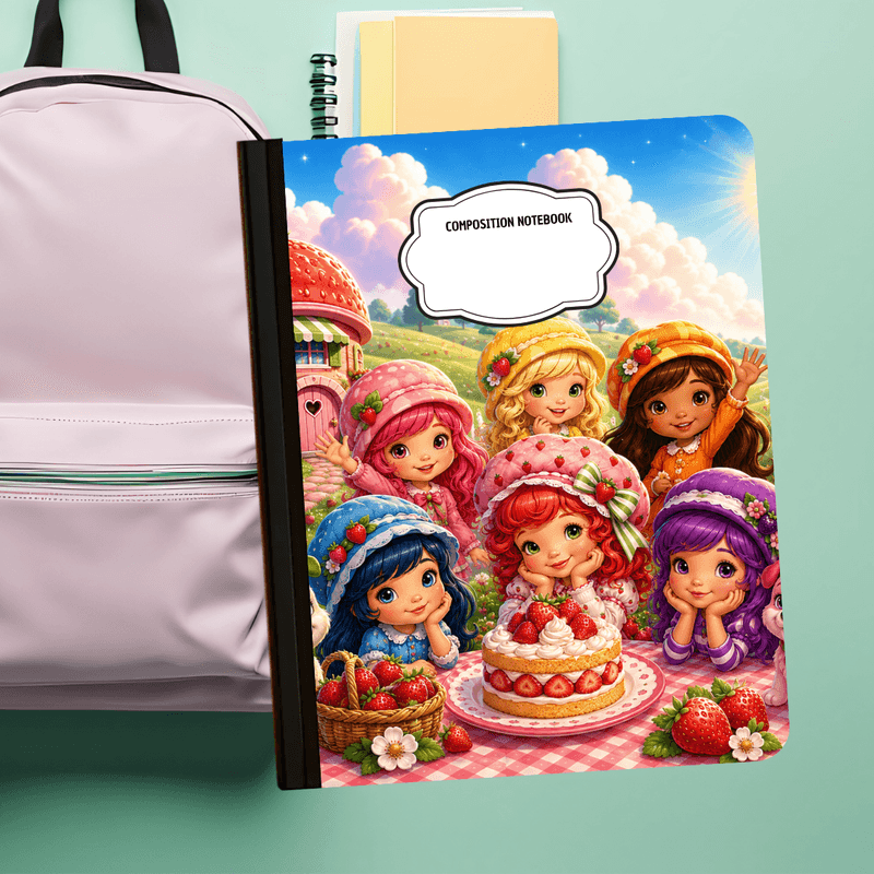 Composition Notebook - Strawberry Friends