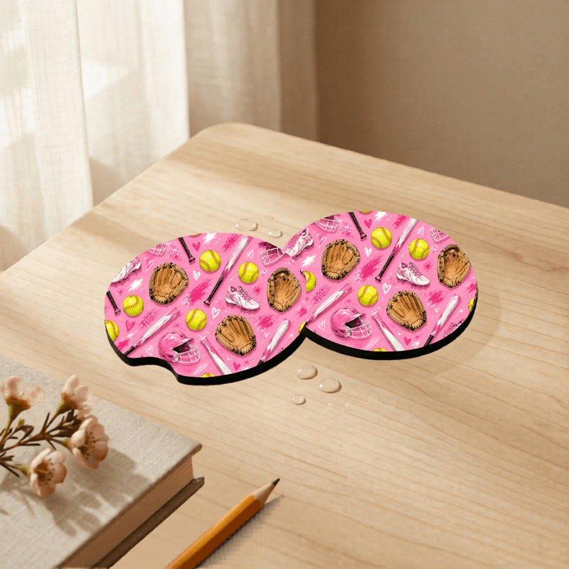 Car Coasters - Softball