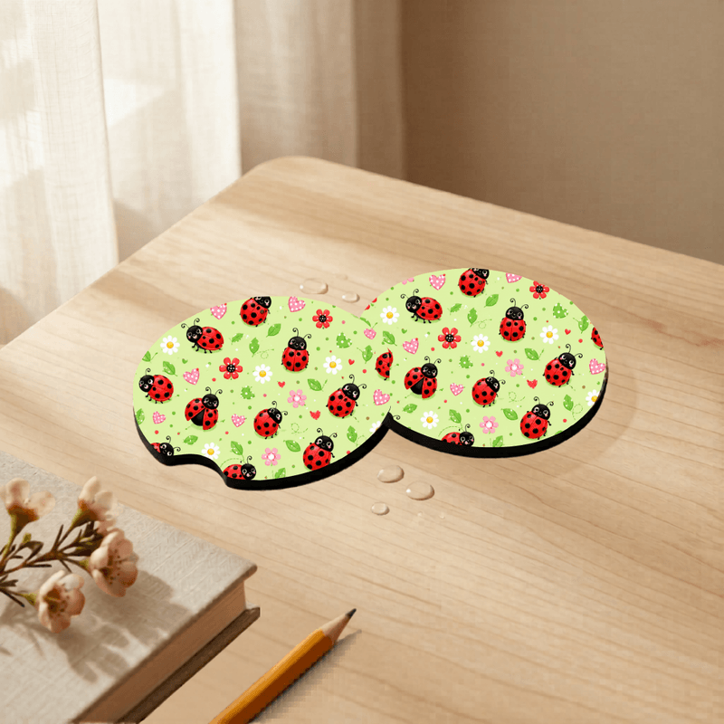 Car Coasters - Ladybug