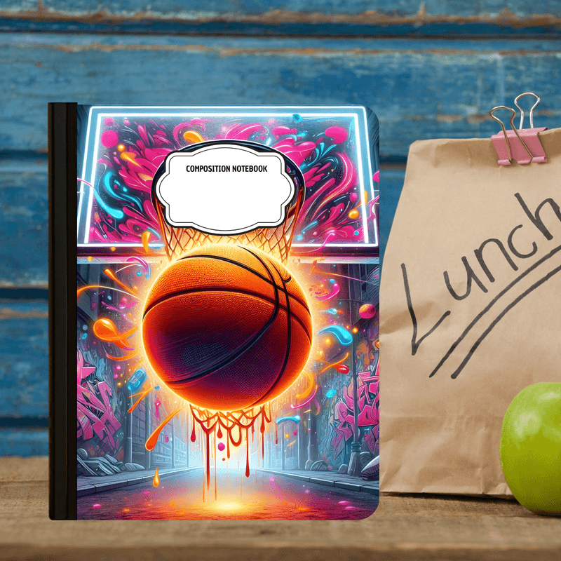 Composition Notebook - Basketball Graffiti