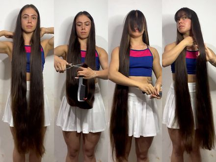 Stefany Hair Trim and Bangs 2