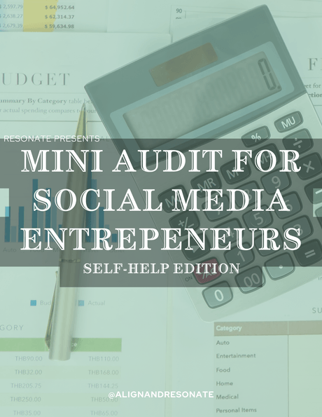 Self Audit for Social Media Entrepreneurs
