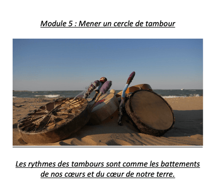 Organiser/ Mener un cercle de tambour 