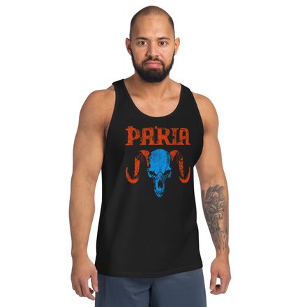 Horned Skull - Red/Blue - Tank