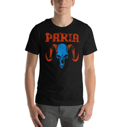 Horned Skull - Red/Blue - T-Shirt