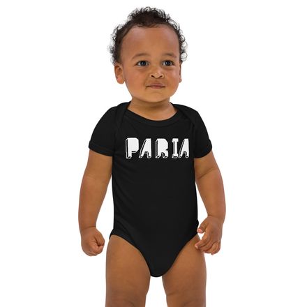 Block Letters Baby Onesie