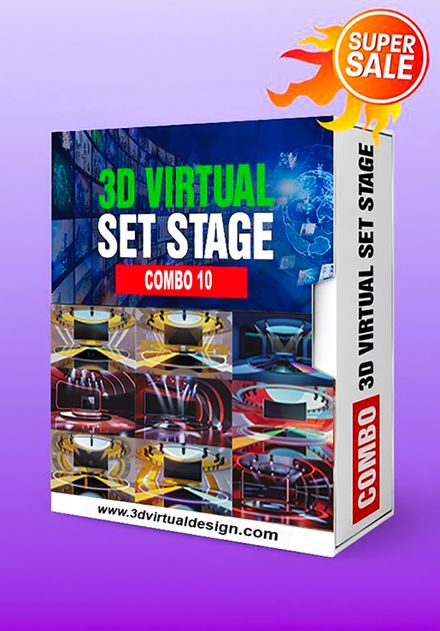 COMBO 10 - 3D VIRTUAL STAGE 4K