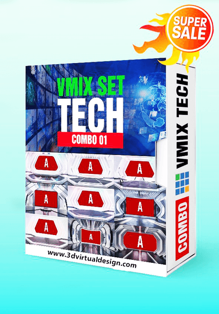 COMBO 01 - VMIX VIRTUAL SET TECH 4K