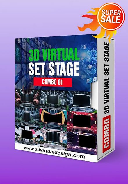 COMBO 01 - 3D VIRTUAL STAGE 4K