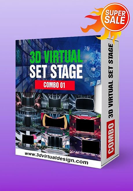 COMBO 01 - 3D VIRTUAL STAGE 4K