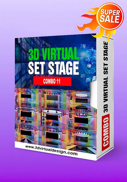 COMBO 11 - 3D VIRTUAL STAGE 4K