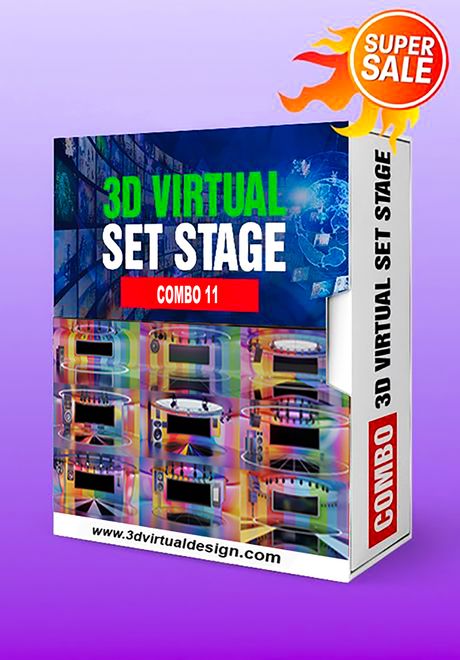 COMBO 11 - 3D VIRTUAL STAGE 4K