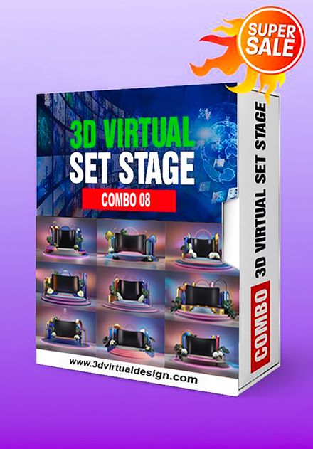 COMBO 08 - 3D VIRTUAL STAGE 4K