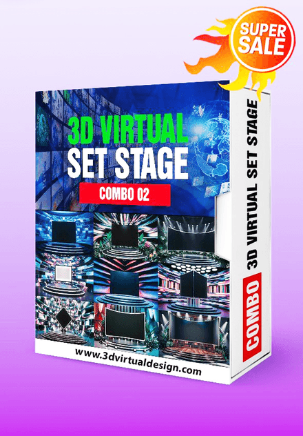 COMBO 02 - 3D VIRTUAL STAGE 4K