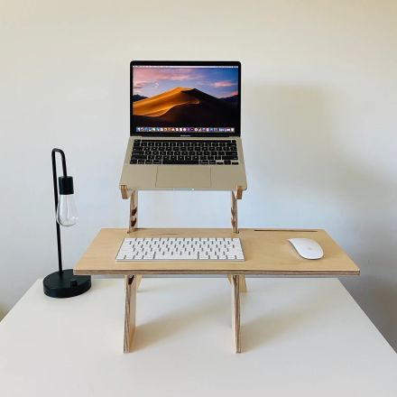 Modern wood standing desk
