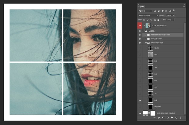 Grid Shape Masks