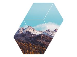 A2 Cubic Landscape Print