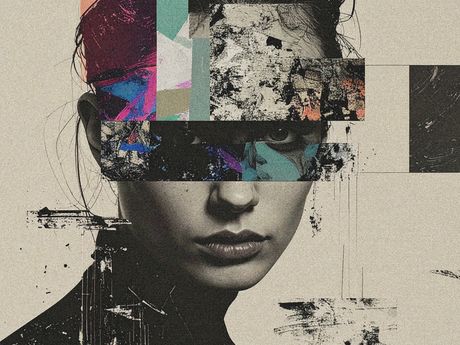 Mixed Media Collage Print