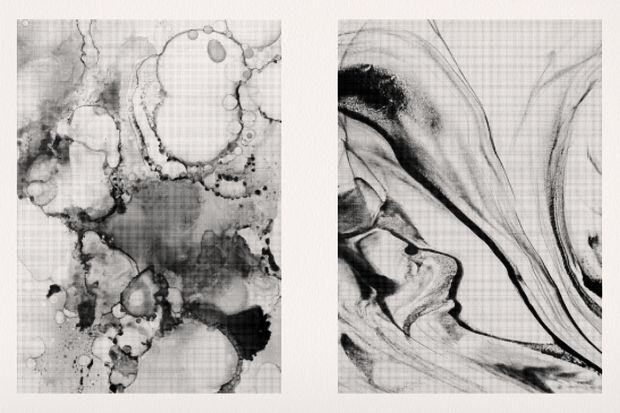 Liquid Ink Halftones - Vector &amp; PNG