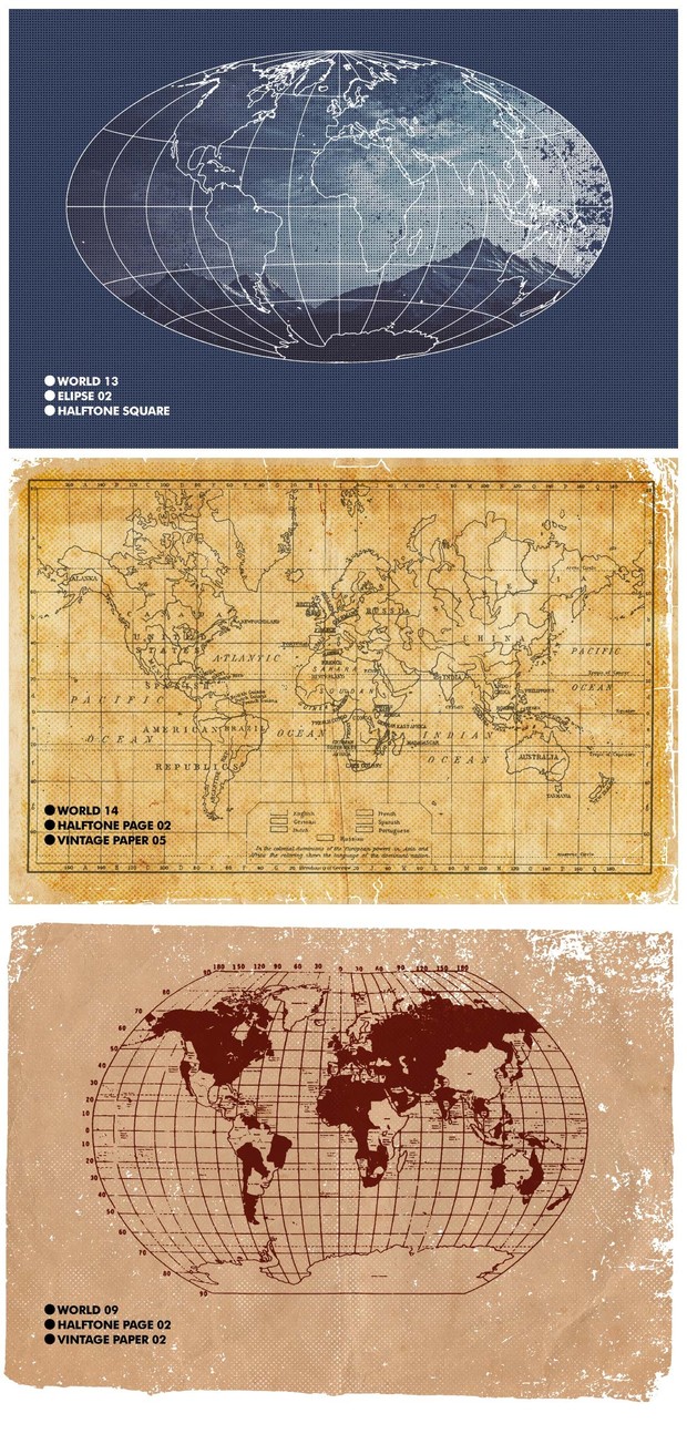 Vintage Maps, Charts &amp; Textures