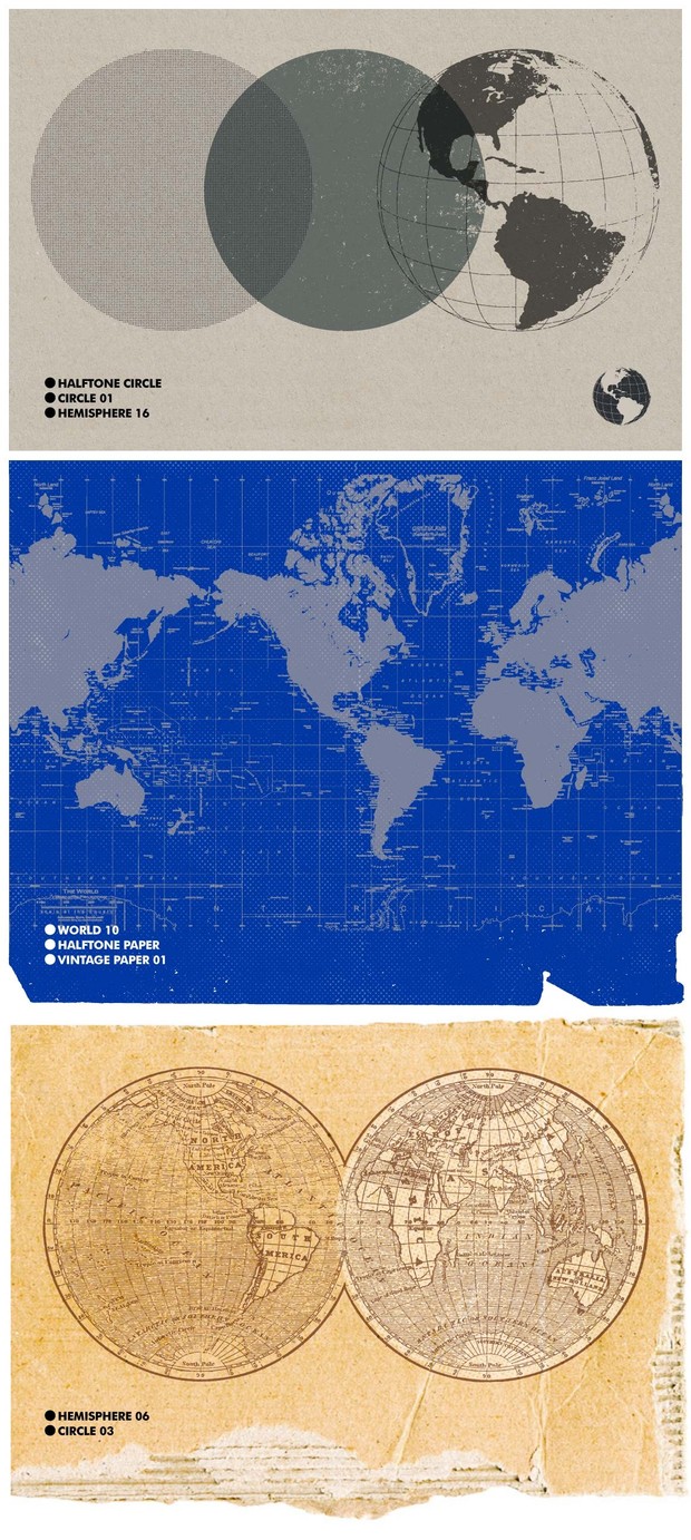 Vintage Maps, Charts &amp; Textures