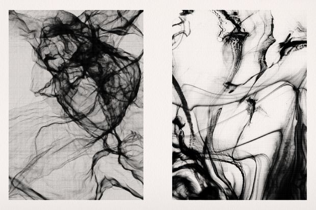 Liquid Ink Halftones - Vector &amp; PNG