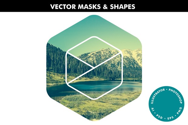 Vector Masks &amp; Shapes - Ai &amp; Ps