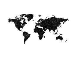 World Map Stamp