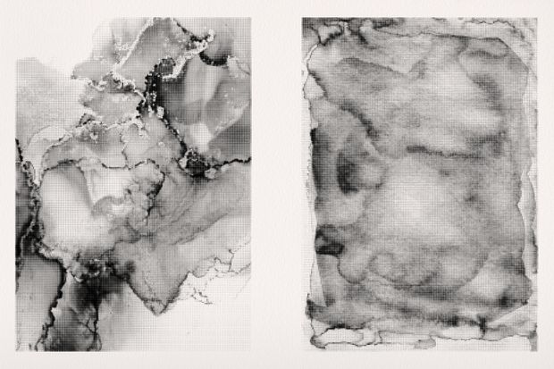 Liquid Ink Halftones - Vector &amp; PNG