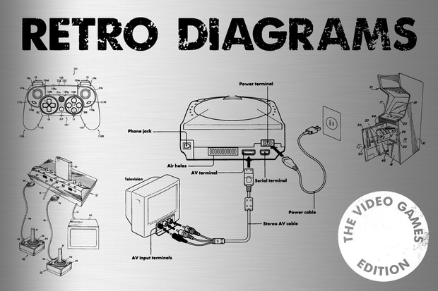 Retro Vector Diagrams - 32 Items
